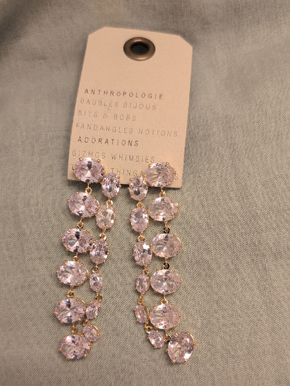 NWT Anthropologie Crystal Earings